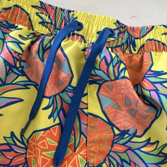 Tipsy Elves Swim Trunks Mens Medium Pineapple All Over Print Beachy Preppy READ - Picture 3 of 9